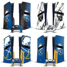 NHL BUFFALO SABRES VINYL STICKER SKIN DECAL FOR SONY PS5 PRO DISC EDITION BUNDLE