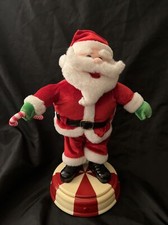 Vtg Gemmy Santa Animated Dancing  Are you Ready for This  Spin Sings Works