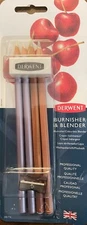 New Derwent Blender & Burnisher Pencil Set Drawing Art Supply 2301774 Free ship