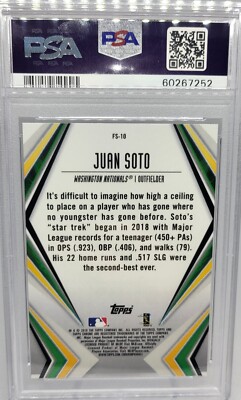 2019 Topps Chrome #FS-10 Juan Soto Future Stars PSA 10 | eBay