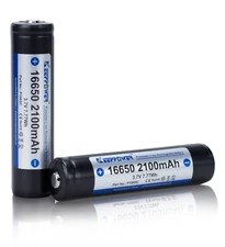 Keeppower 16650 Protected Li-ion Battery Rechargeable 3.7V 2100mAh 7.77Wh