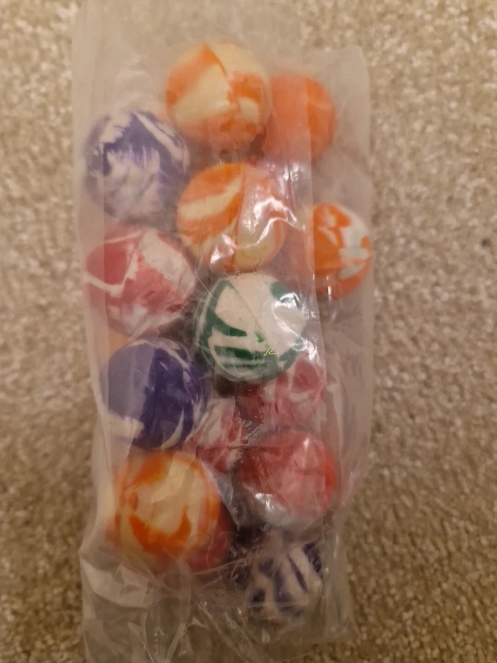 20 nuevas bolas de rebote súper altas de mármol 27 mm 1" hi bouncy superball gato juguete fiesta  Foto 3 de 4