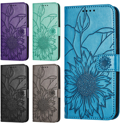 Handyhülle für Huawei Honor 80 90 X50 20i 9X Sonnenblume PU Leder Geldbörse Etui