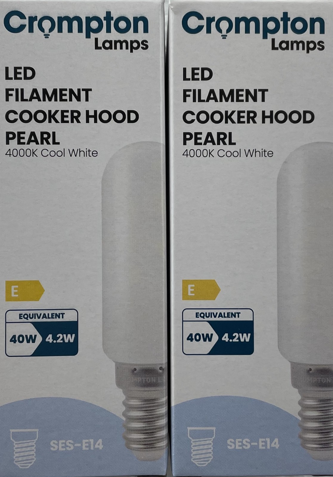 2 X LED COOKER HOOD Crompton Appliance Light 4.2W Cool White SES 12844