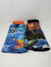 Boys Swim Trunks Shorts Lot ZeroXposur 5/6  Wonder Nation 6/7 Sharks Dinosaurs