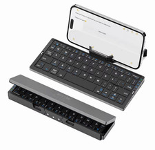 SIKAI CASE Foldable Bluetooth Keyboard Magnetic Stand Aluminum Alloy Mini NEW