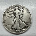 1936 Walking Liberty half dollar 90% silver Actual Coin. $28 Total Melt $24.50