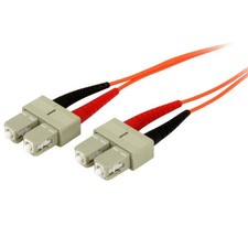 3m Fiber Optic Cable - Multimode Duplex 50/125 - OFNP Plenum - SC/SC - OM2 - SC