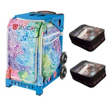 Zuca Explosion bag with 2 Small Utility Pouch Blue Frame