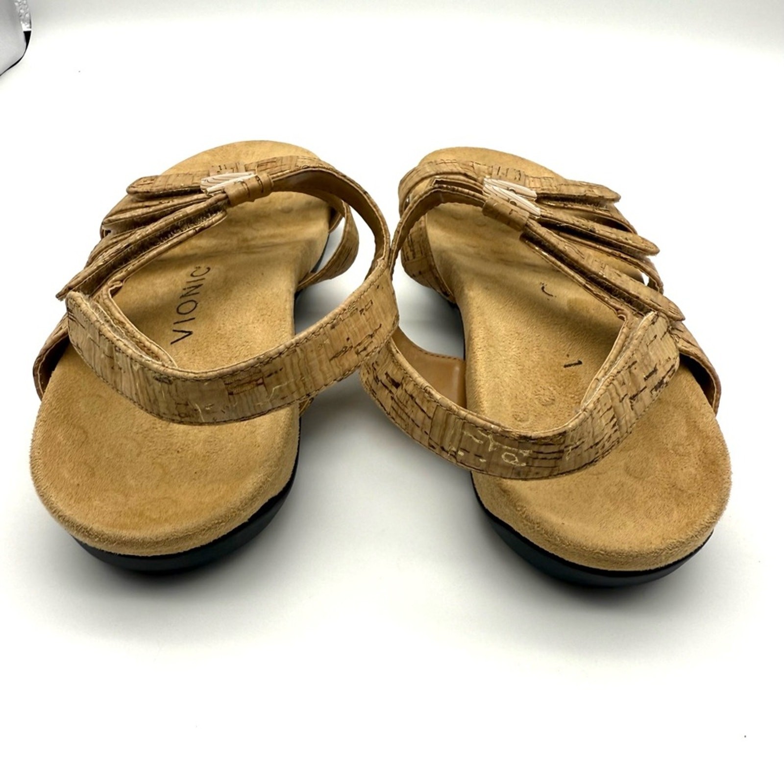 Vionic Amber Gold Cork Adjustable Orthopedic Sand… - image 4