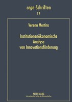 Verena Mertins | InstitutionenöKonomische Analyse Von InnovationsföRderung