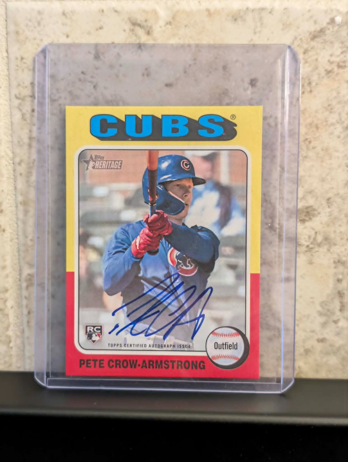 2024 Topps Heritage #ROA-PC Real Ones Auto Pete Crow Armstrong RC Auto