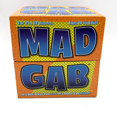 VINTAGE Mad Gab Game COMPLETE Patch Products 1995 Party Game Words Humor