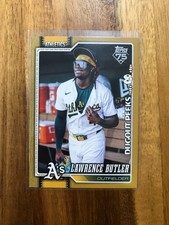Topps 2026 Lawrence Butler Athletics Dugout Peeks #324 /50 SSP Athletics Oakland