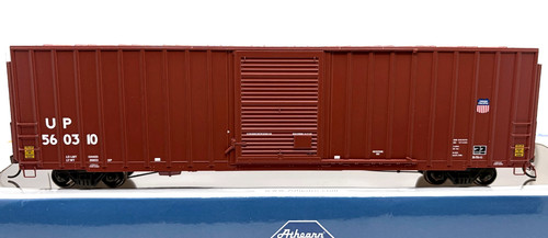 HO ATHEARN 16121 60' FMC HIGH CUBE EX-POST BOX CAR UNION PACIFIC UP # 560310 | Condition: New