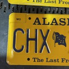 Alaska The Last Frontier License Plate CHX 294  — photo 6