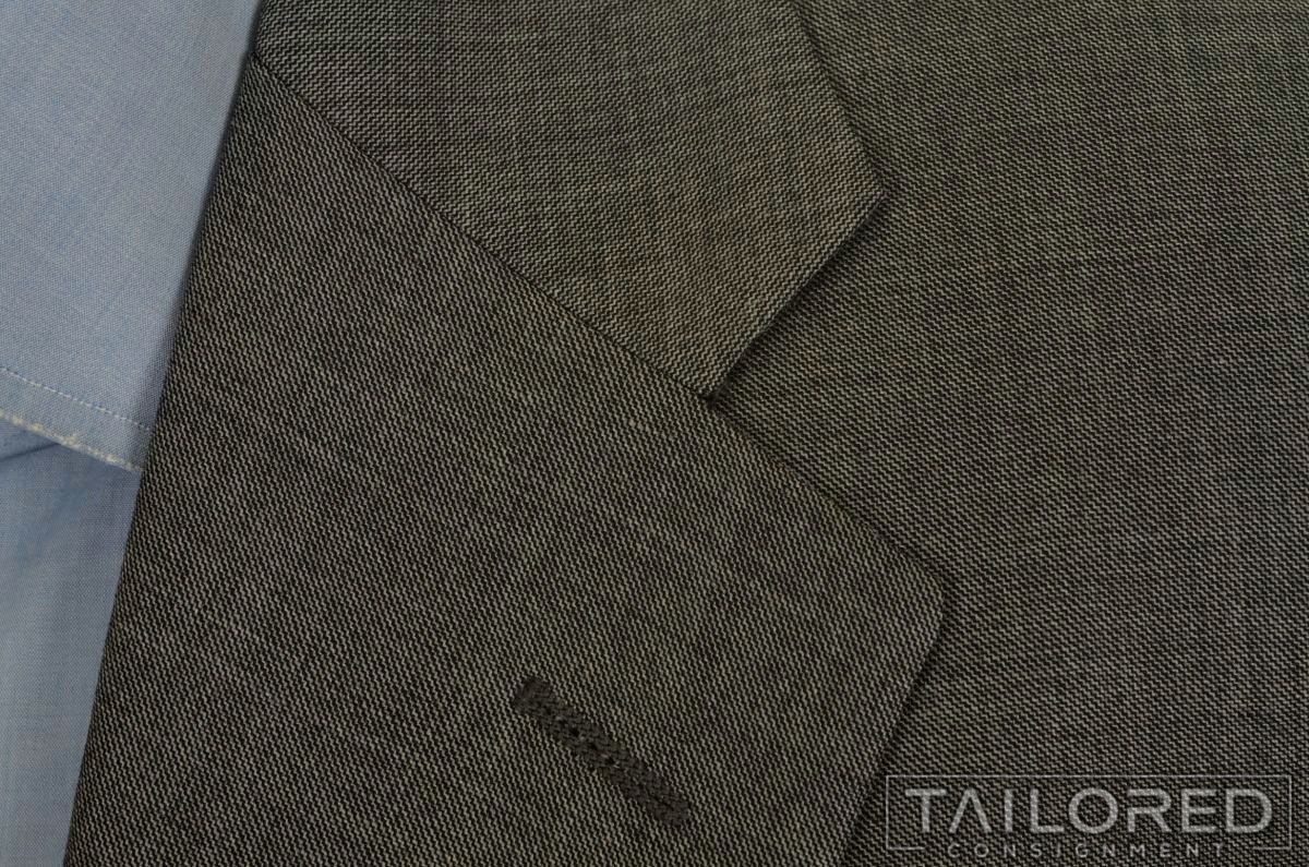 HICKEY FREEMAN Current Solid Gray 100% Wool Mens … - image 4