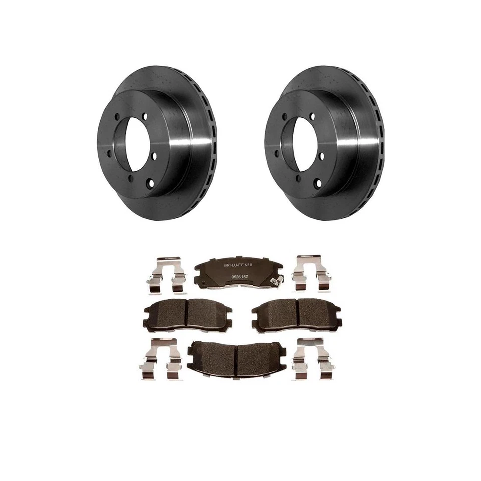 Rotores de freno traseros + pastillas de freno de cerámica y herrajes para Dodge Stealth 1991-1995 Foto 4 de 4