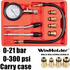 Automotive 0-21bar Petrol Engine Cylinder Compression Tester Kit Motorcycle Kit