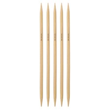 5Pcs Bamboo Knitting Needles Double Pointed Size US 10 6mm 7.9 Inch 20cm 