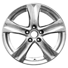 18x8.5 5 Spoke Refurbished Rear Alloy Wheel PVD Light Chrome 74239