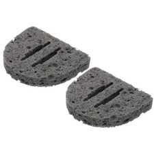 2Stk L&ouml;tschwamm 5 x 6 cm 888 L&ouml;tkolben Spezial Grau-Schwarz Reinigungspads Schwe
