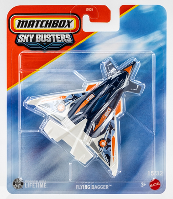 2026 Matchbox Sky Busters® #15 Flying Dagger™ WHITE | BLUE | FSC