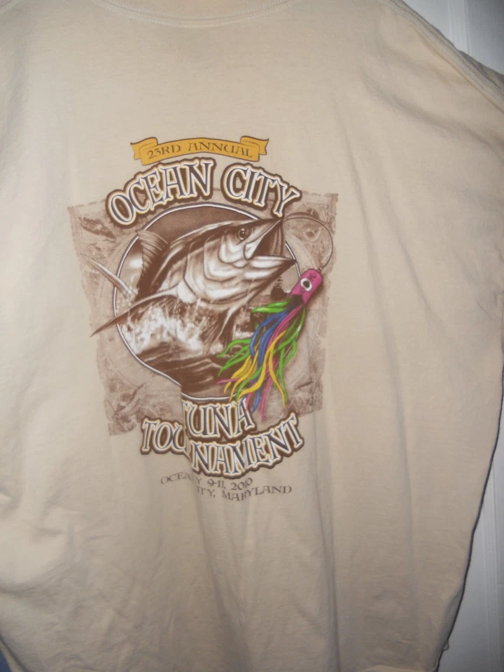 Camiseta Ocean City Tuna Tournament 23ª Anual 2010 Nueva 3XL Foto 3 de 4