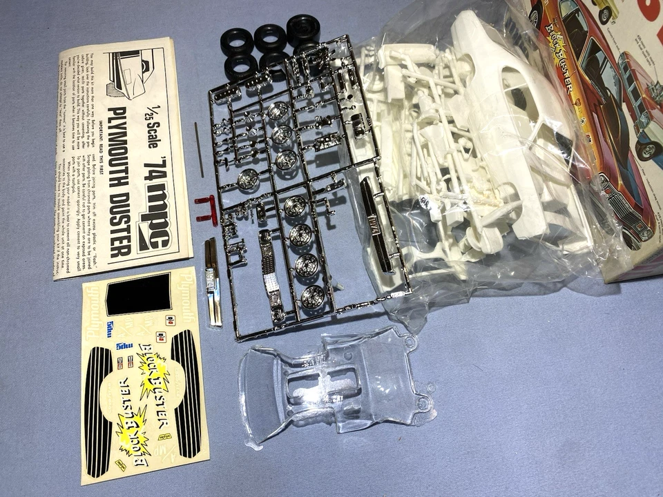 MPC ANNUAL 1974 PLYMOUTH DUSTER KIT#1-7426 AMT RARE NOS S/I COMPLETE MODEL KIT!! - Image 4 of 4