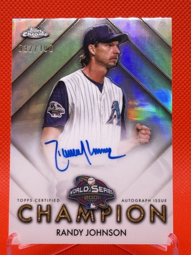 2025 Topps Chrome Randy Johnson #WSC-RJ World Series Champion Autogramm /100