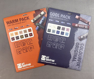 Art Spectrum Colorfix Pastel Paper, 23x30 cm, 1 Warm & 1 Cool Pack, 20 Sheets