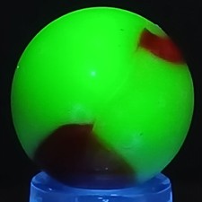 Vintage UV-Reactive Marble King Bumblebee .62 Inches Near-Mint Condition