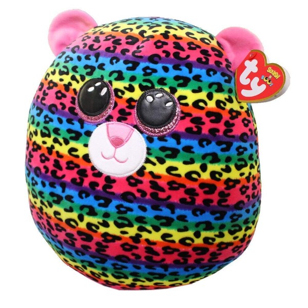 "Ty Dotty Leopard Squish A Boos 14\" Beanie Baby PlüSchtier SammlerstüCk"-image