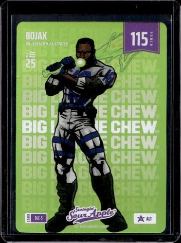 2025 Bo Jackson Battle Arena Bojax Big League Chew Sour Apple Alt #BLC-5