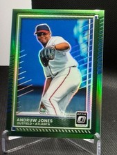 2025 Panini Donruss Baseball Green Optic Prizm  #13 Andruw Jones SSP /5 Braves