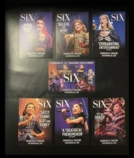 Six the Musical Vaudeville Theatre Postcards x 7 