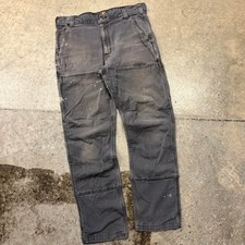 Vintage Y2K Paint Splatter Distressed Carhartt Double Knee Workwear Skater Pants