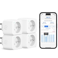 Meross Wlan Smart Steckdose Typ E 16A 4Er Set Mit Energiemessung