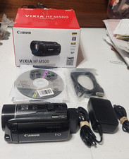 Canon VIXIA HF M500 Full HD Video Camera Camcorder w/10x Zoom Package Nice