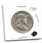 1957 D US Franklin 90% Silver Half Dollar NO COMBINED SHIPPING