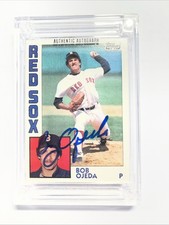 Bob Ojeda On Card Autograph 1984 Topps Baseball Card #162 Red Sox Authentic