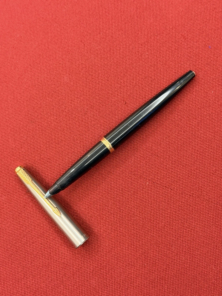 Stylo Plume Vintage Parker 17 - Fabriqué En France, Couleur Noire, Occasion