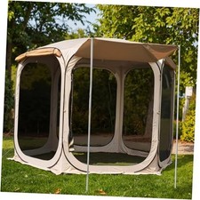  Pop Up with Mesh Walls | Outdoor Screen House with 6 10×10 FT Canopy Tent
