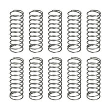 10Pcs Compression Spring, 5mm OD 0.4mm Wire Size 15mm Free Length, Silver Tone