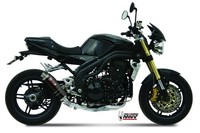 Auspuff Zugelassen Mivv GP Inox Schwarz Triumph Speed Triple 1050 R/S/Rs...