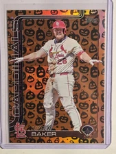 Luken Baker 2025 Topps Update Jack-O-Lantern Holiday SP St Louis Cardinals US153