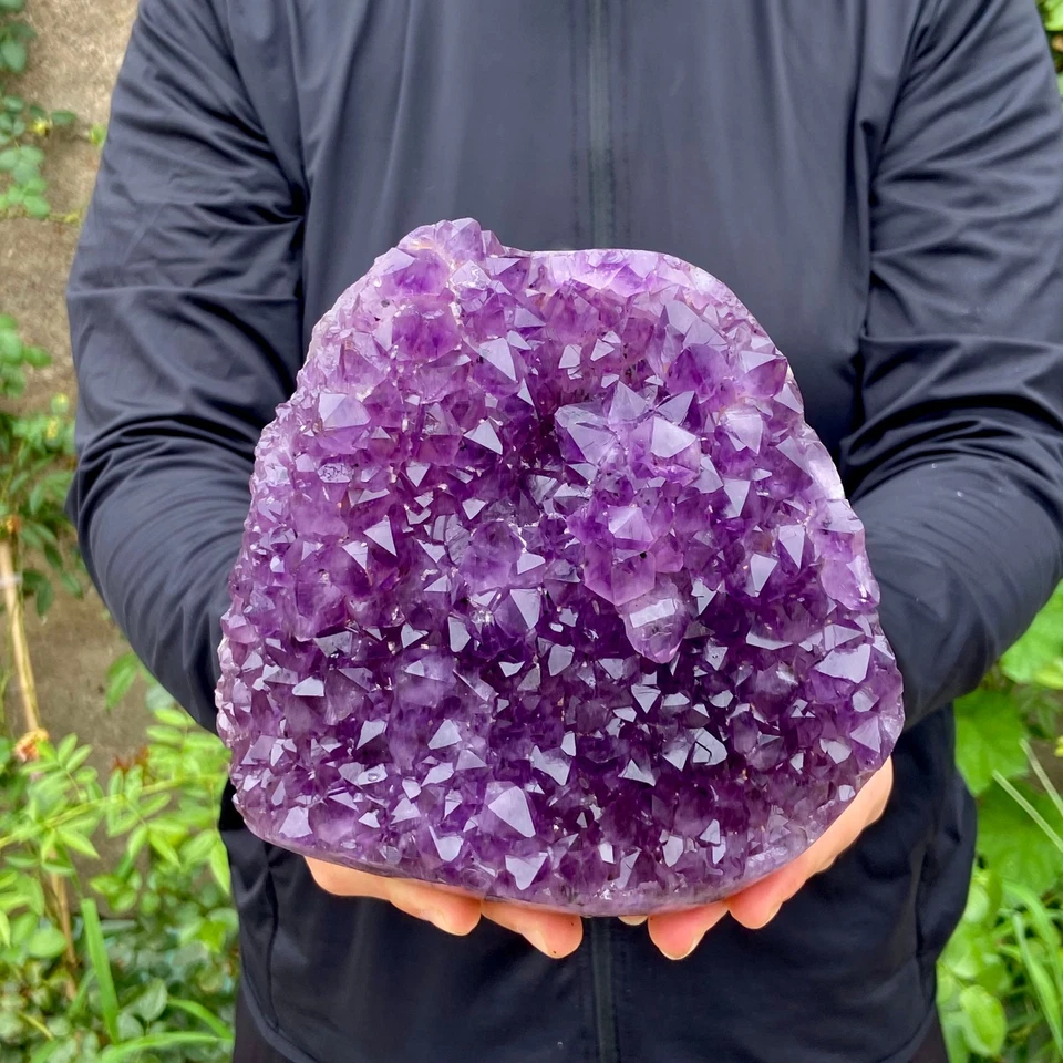 4,9 Pfund natürliche Amethyst Geode Quarz Cluster Kristall Probe Heilung