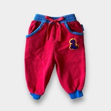 Vintage OshKosh B'gosh Red Dinosaur Pants Baby Toddler Boy 24 Months USA