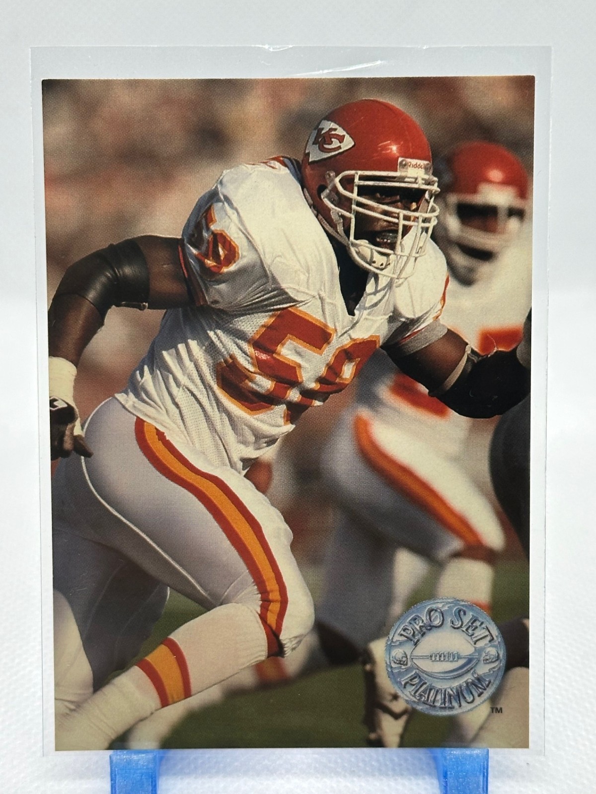 Derrick Thomas 1991 Pro Set Platinum #51 - Kansas City Chiefs *See Pics*