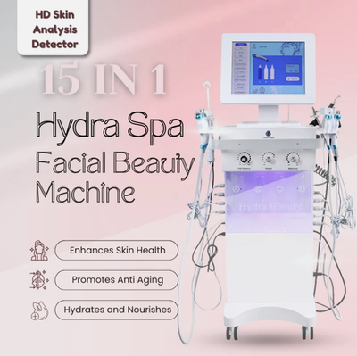 #ad 15IN1 Hydra Spa Facial Beauty Machine Hydro Dermabrasion Skin Cleaning Analyzer $818.00